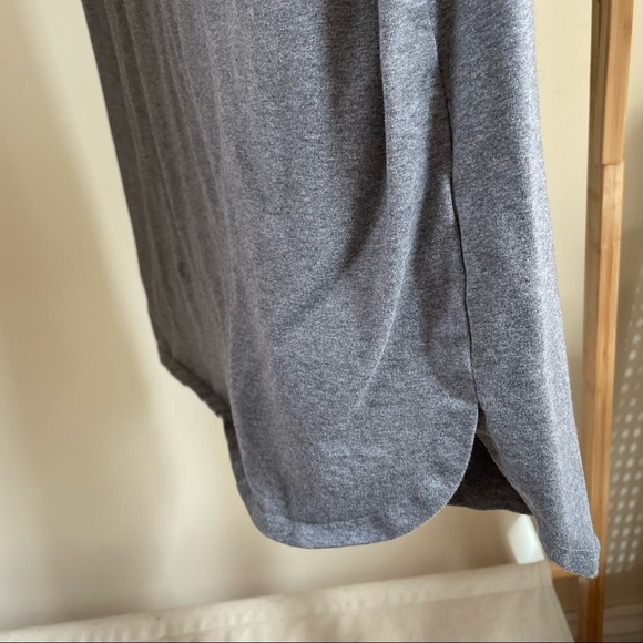 Eileen Fisher Organic Rounded Hem Tshirt Dress in Gray - Petite Small - Picture 3 of 3